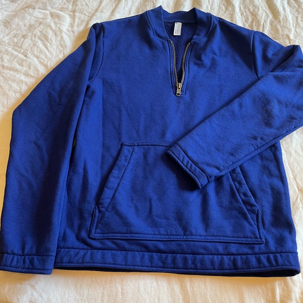 American Apparel (MADE IN USA) Unisex "Heavy Terry" Quarter Zip Pullover